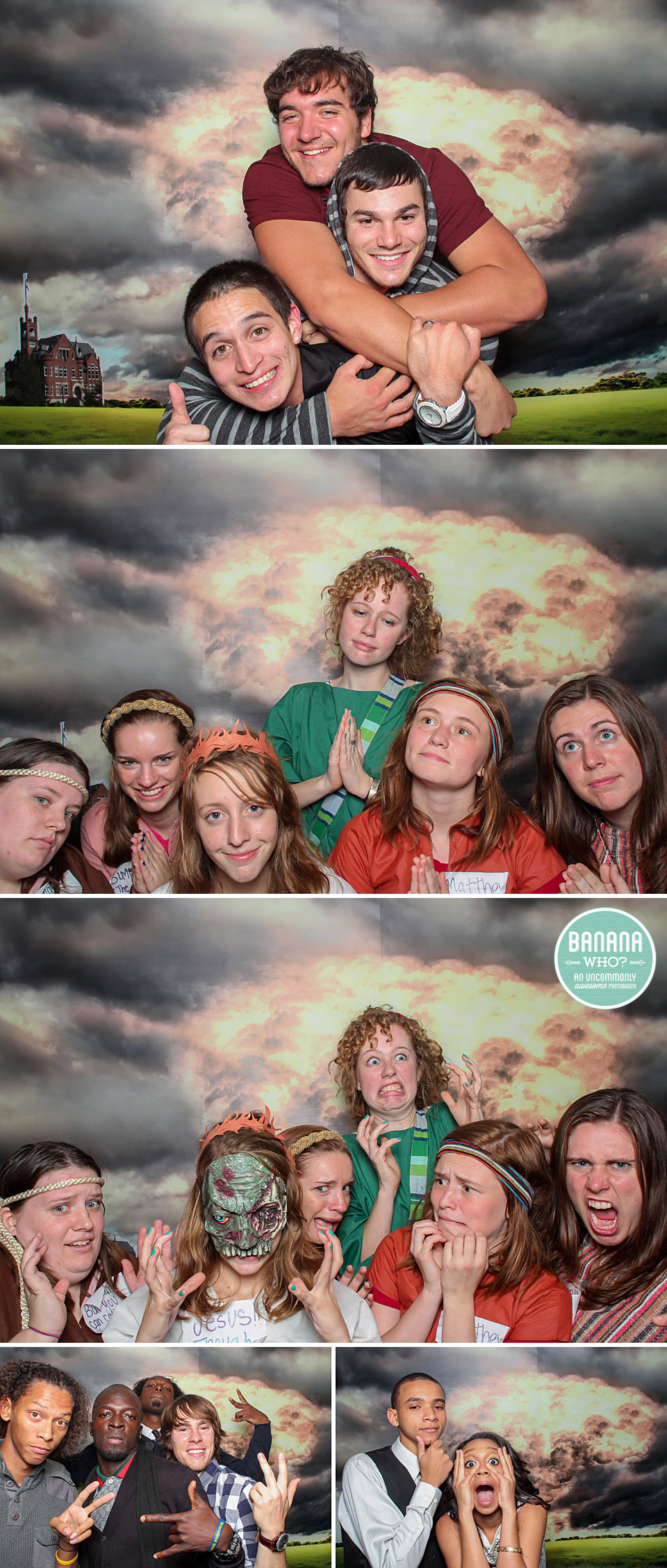 Photobooth ideas, Angels and demons, GU students, dance themes