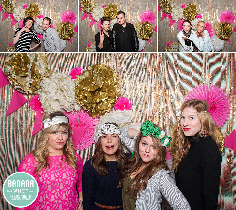 Models, Yellow Peony, Banana Who Booth, KC photo booths, paper flowers, Cream Filling