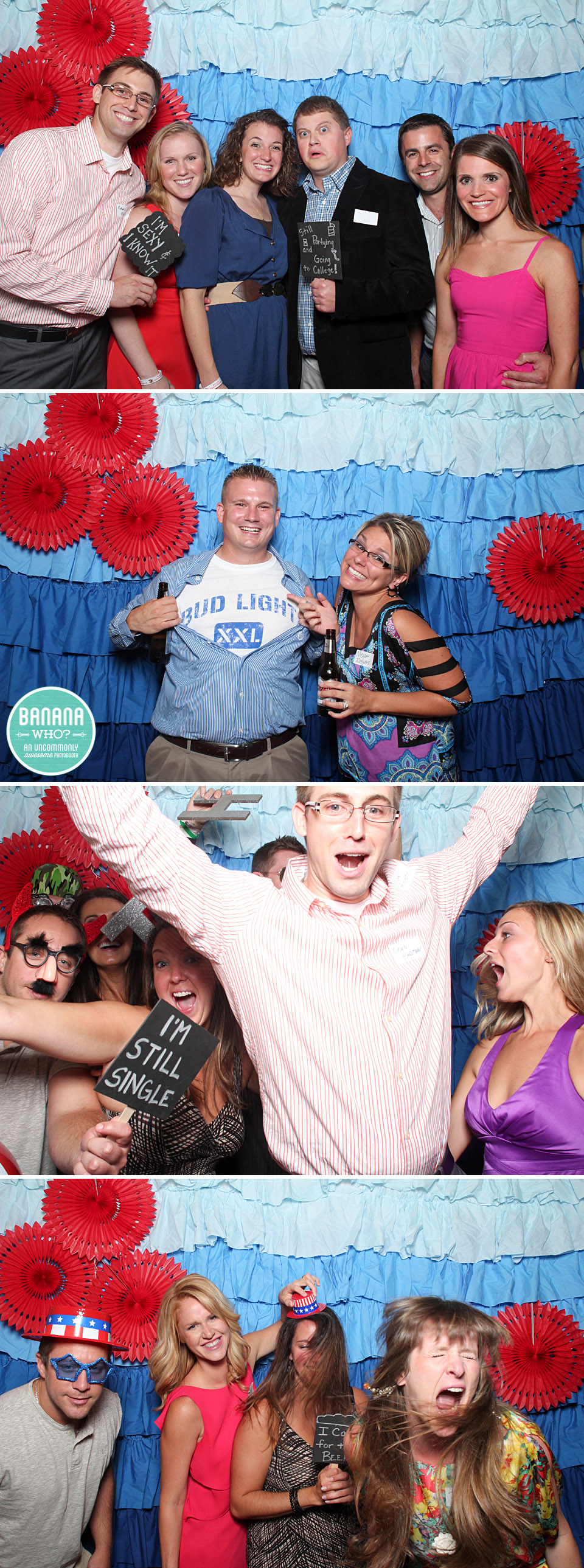 2003 class reunion, Hilton Independence, Ruffle backdrops, Best photo booths, American