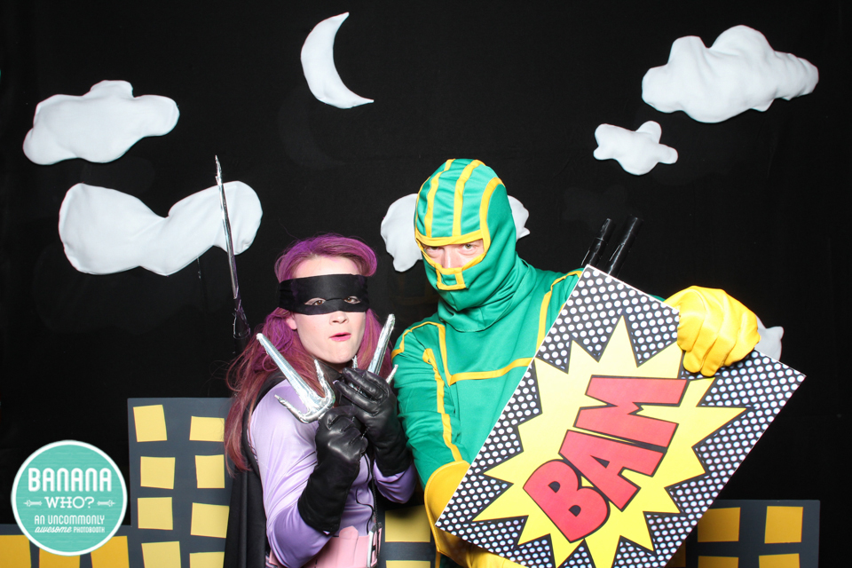 Super Heroes, Creative Costumes, KC photo booth companies, Banana Who?