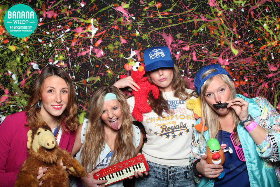 Masquerade Ball, Midland Theatre, First Hand Foundation, Royals, Back to the 80s, Trolls, Banana Who Booth, KC photo booths, Best Kansas City Photo Booth, 80s party, custom backdrop