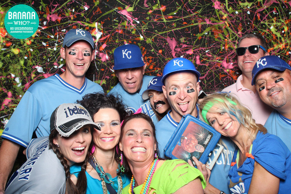 Masquerade Ball, Midland Theatre, First Hand Foundation, Royals, Back to the 80s, Trolls, Banana Who Booth, KC photo booths, Best Kansas City Photo Booth, 80s party, custom backdrop, Royals fans