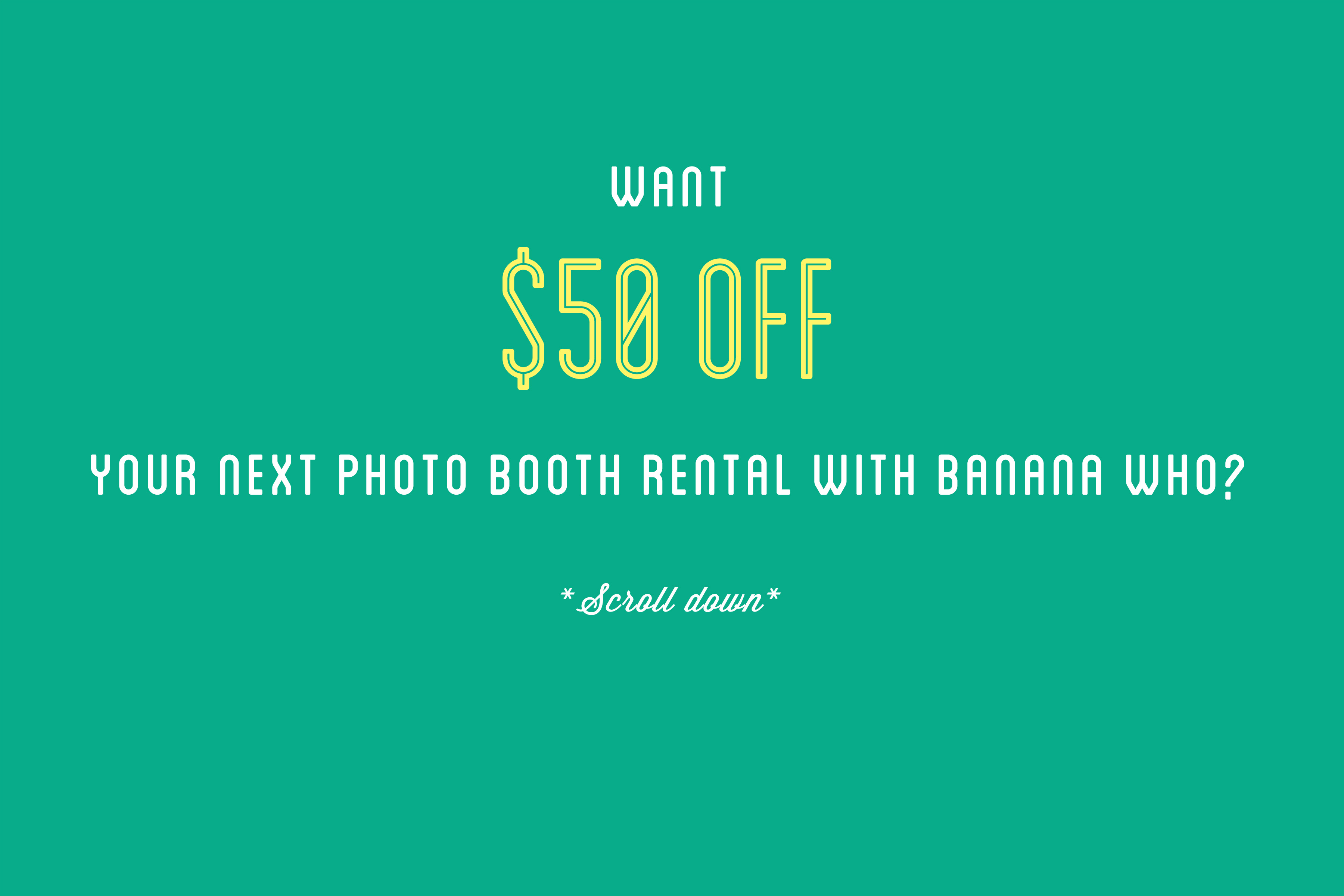 Photo booth sale, Photo booth rental, KC photo booth, Banana Who? Booth, best photo booth ever, bananas, sequin backdrop, open air booth, airstream photo booth